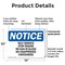 Signmission Self Service Stop Engines No Gas In Glass, 14 in W x Rectangle, Plastic OS-2PACK-NS-P-1014-L-18275 - alternate 2
